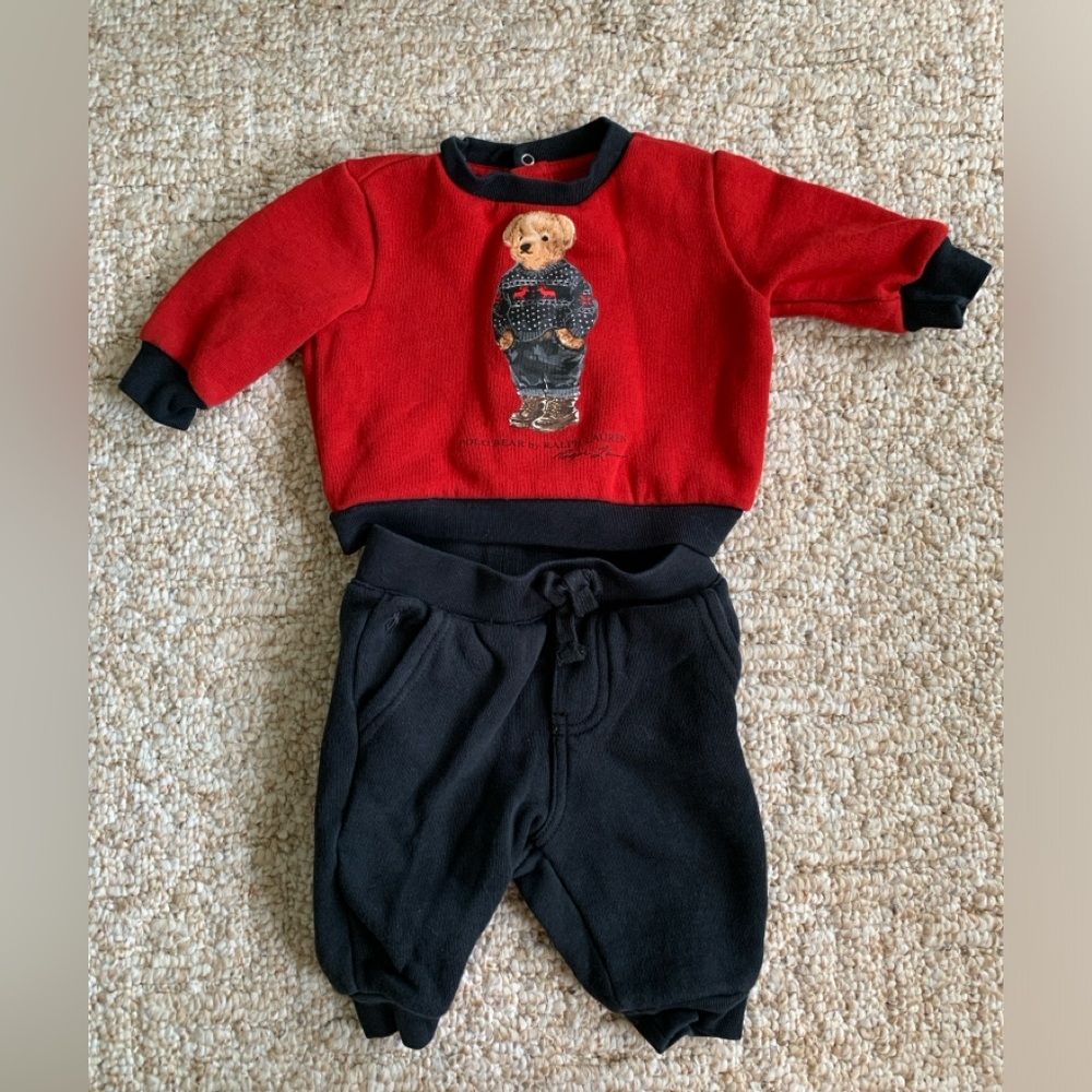 Polo Ralph Lauren sweatshirt and sweatpants set 3 month